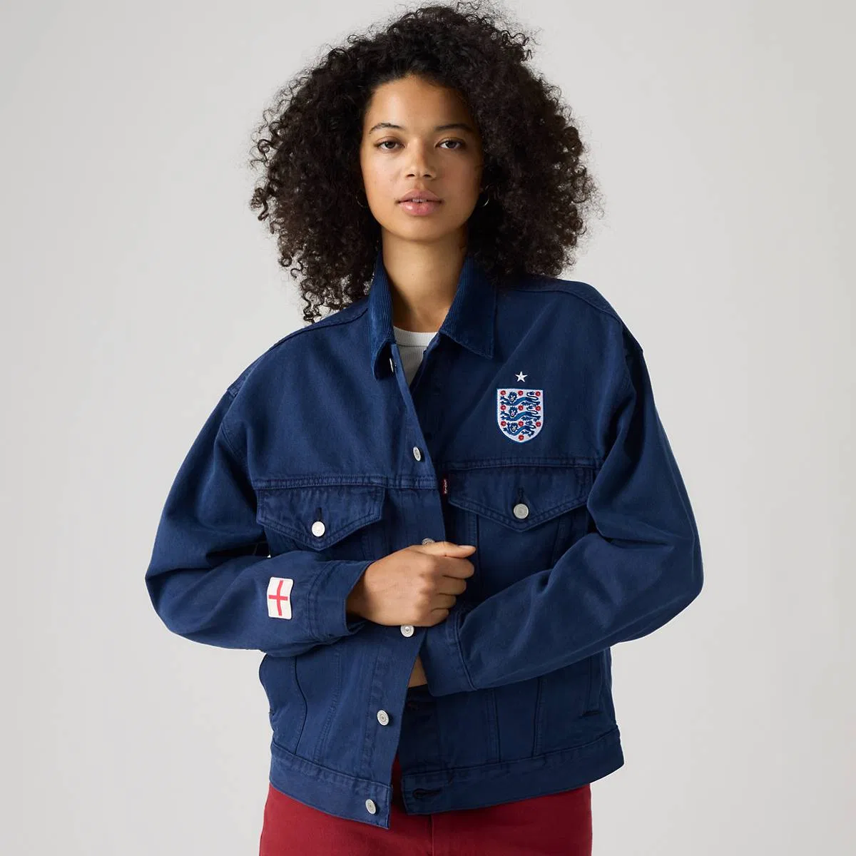 Куртка Levi's England Football Type III, England - Blue — фото 4