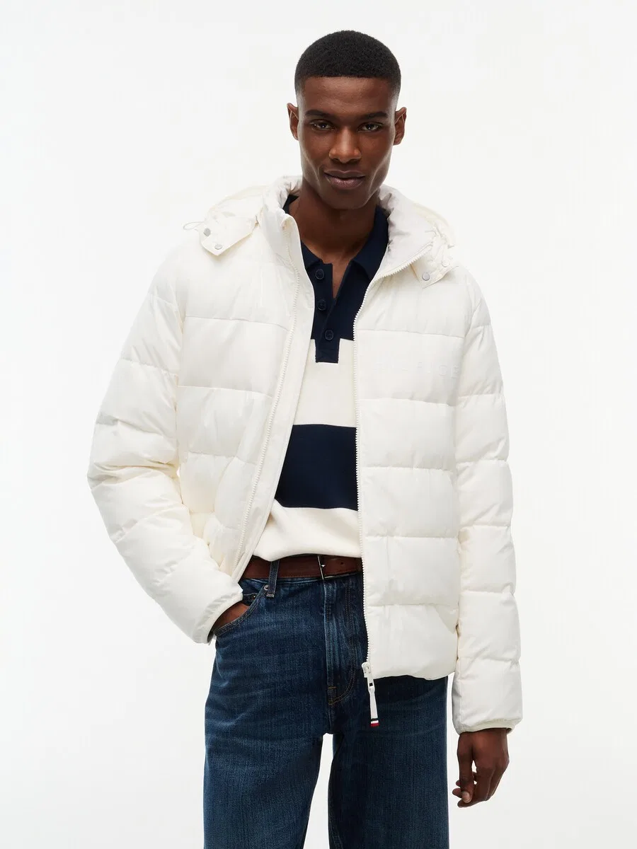Зимняя куртка TOMMY HILFIGER белого цвета — фото 2