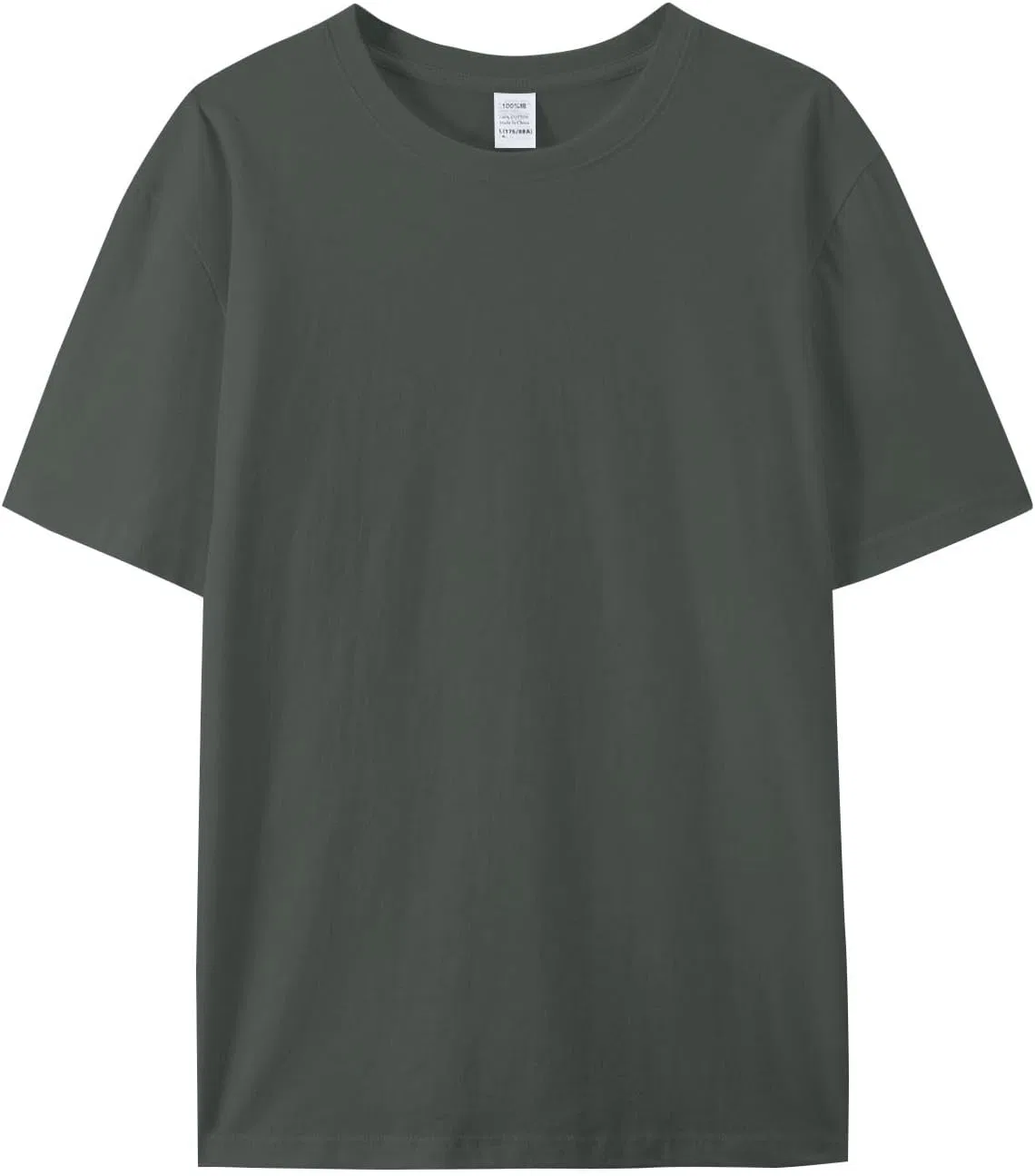 Мужская футболка с коротким рукавом из легкой ткани Generic, Dark Gray — фото 2