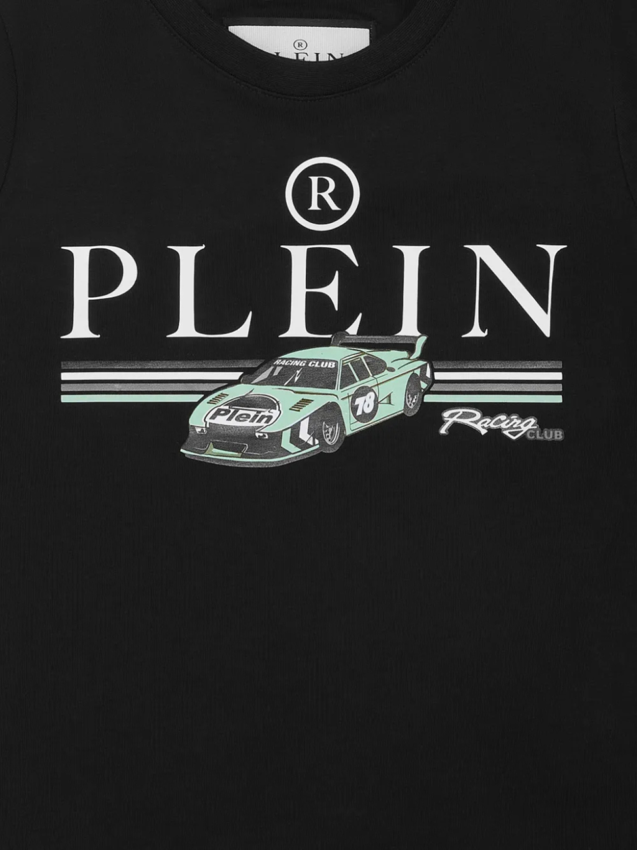 Футболка с изображением гоночной команды Philipp Plein Cars, черный — фото 3