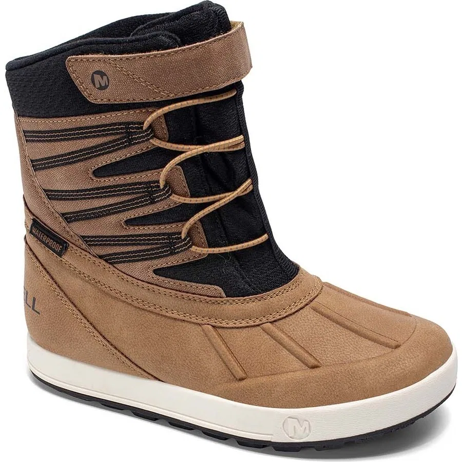 Детские ботинки Merrell Snow Bank 5.0 Waterproof, Горчичный — фото 4