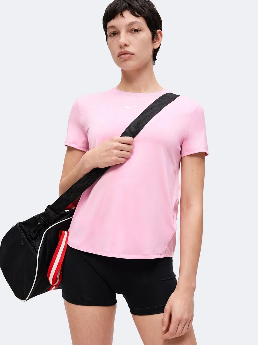 Футболка NIKE Performance Shirt 'ONE CLASSIC' розового цвета — фото 3