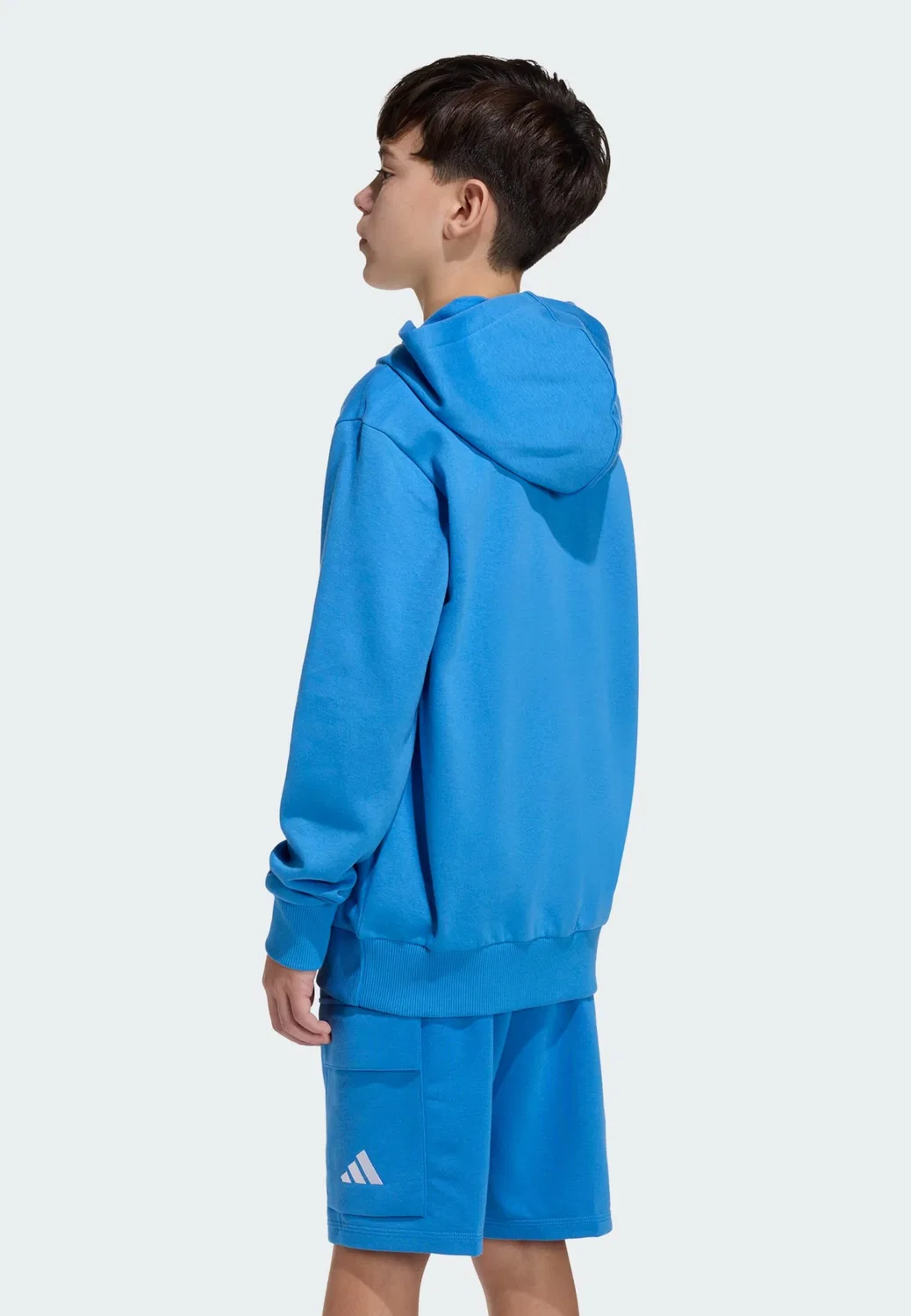 Спортивная толстовка Adidas Sportswear Essentials синего цвета — фото 3
