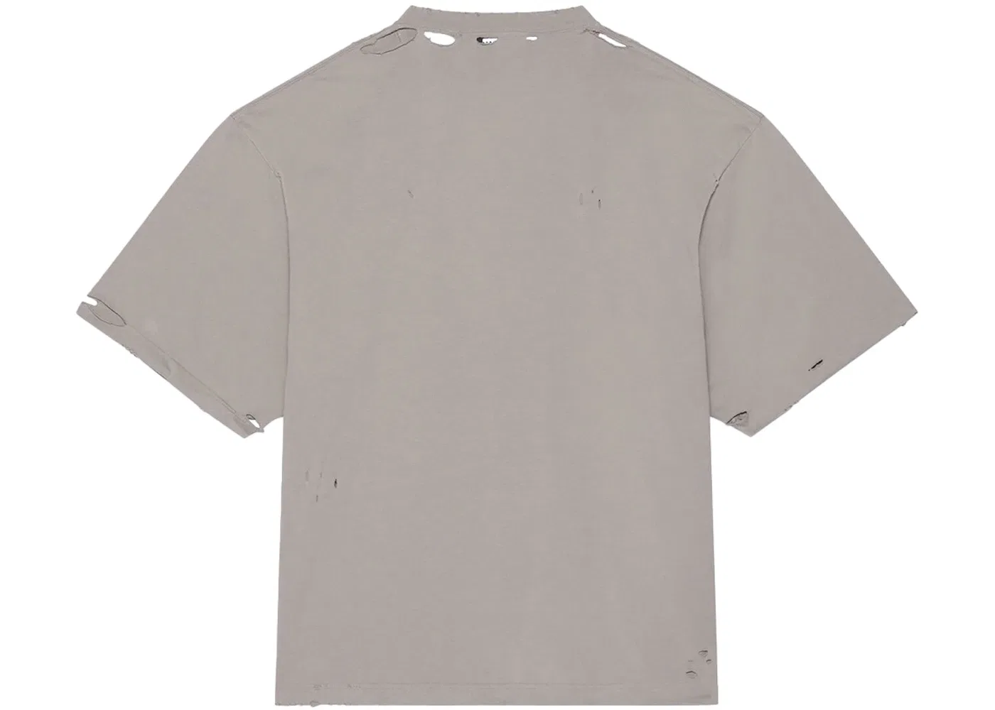 Мужская футболка свободного кроя с принтом Blurry T-Shirt Balenciaga, Grey Black — фото 2