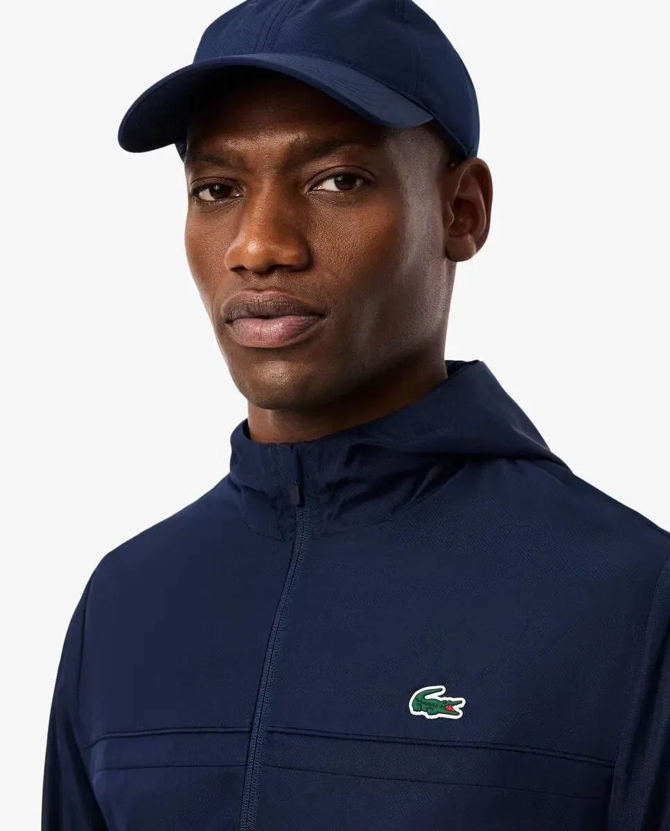 Мужская куртка-ветровка с принтом Lacoste, Цвет Azul Marino — фото 3