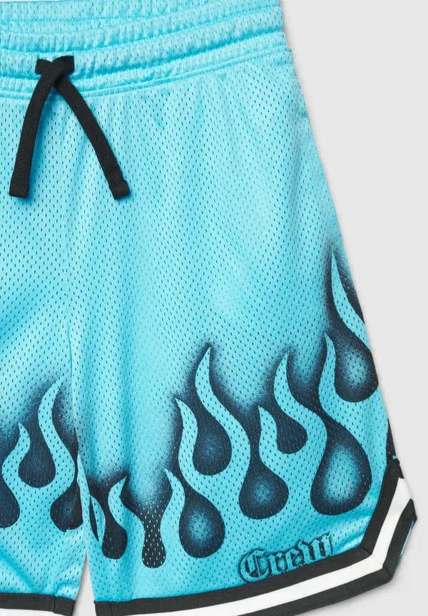 Шорты спортивные с принтом, модель Pantalone ginnico corto stampa, Terranova, бирюзовый — фото 3
