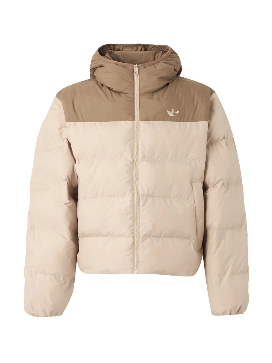 Куртка ADIDAS ORIGINALS Between-Season 'HOODED REGEN' в бежевом и кремовом цветах