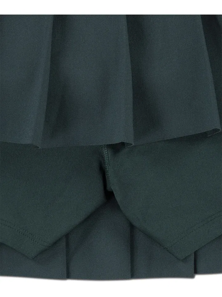 Юбка плиссированная Lacoste Kids, зеленый — фото 4