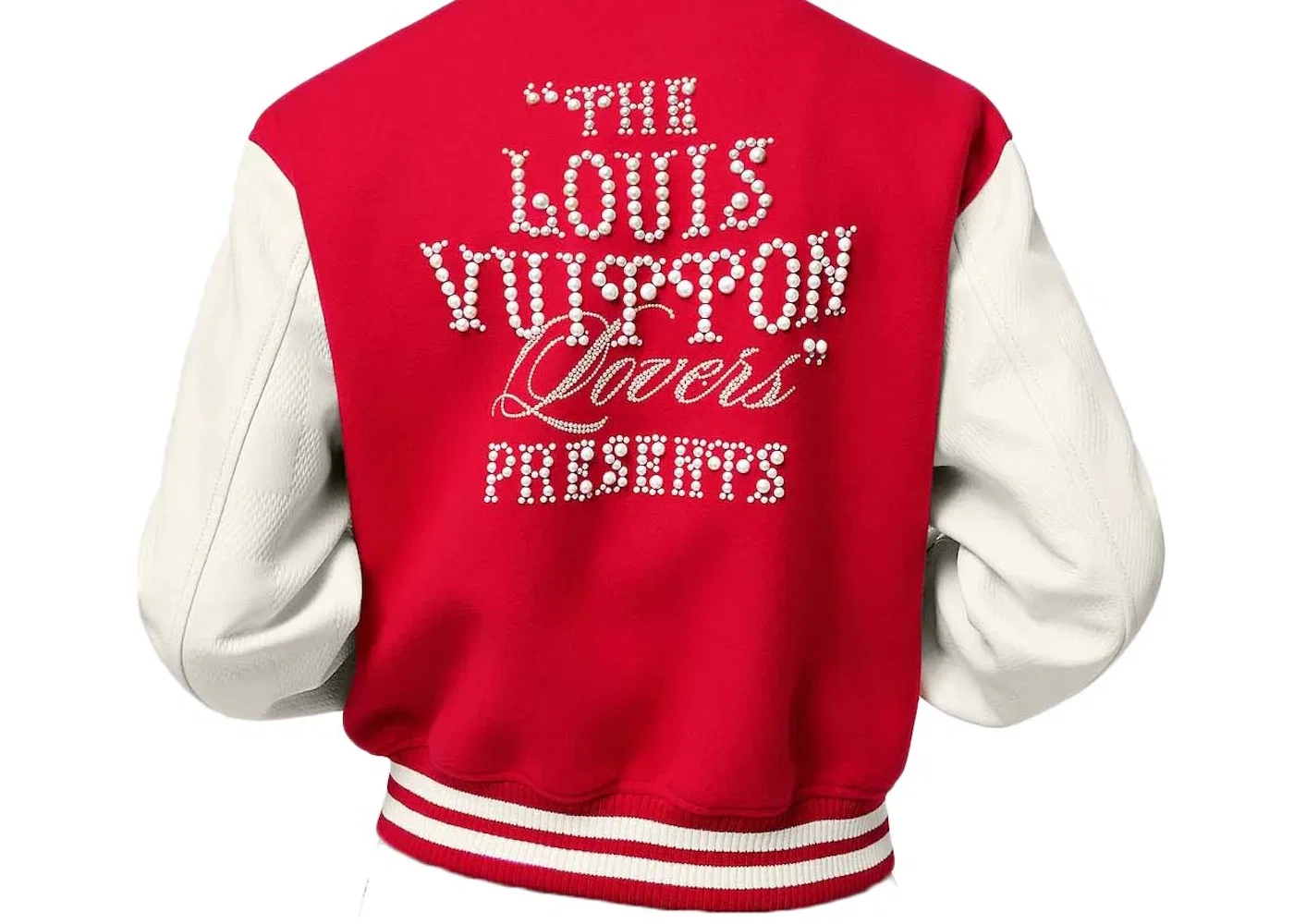 Мужская куртка-бомбер с кожаными вставками Jacket Louis Vuitton, Bright Red — фото 2