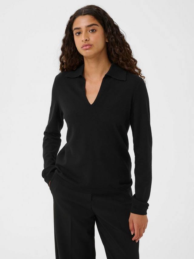 

Свитер Spina с V-образным вырезом из вискозы LENZING ECOVERO Soaked In Luxury, Black