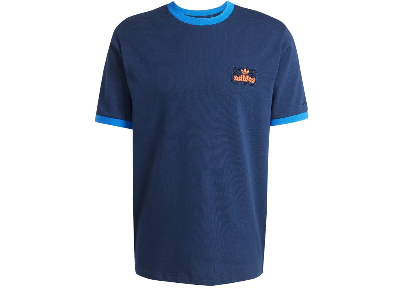 Мужская футболка с контрастными элементами Adidas, Night Indigo