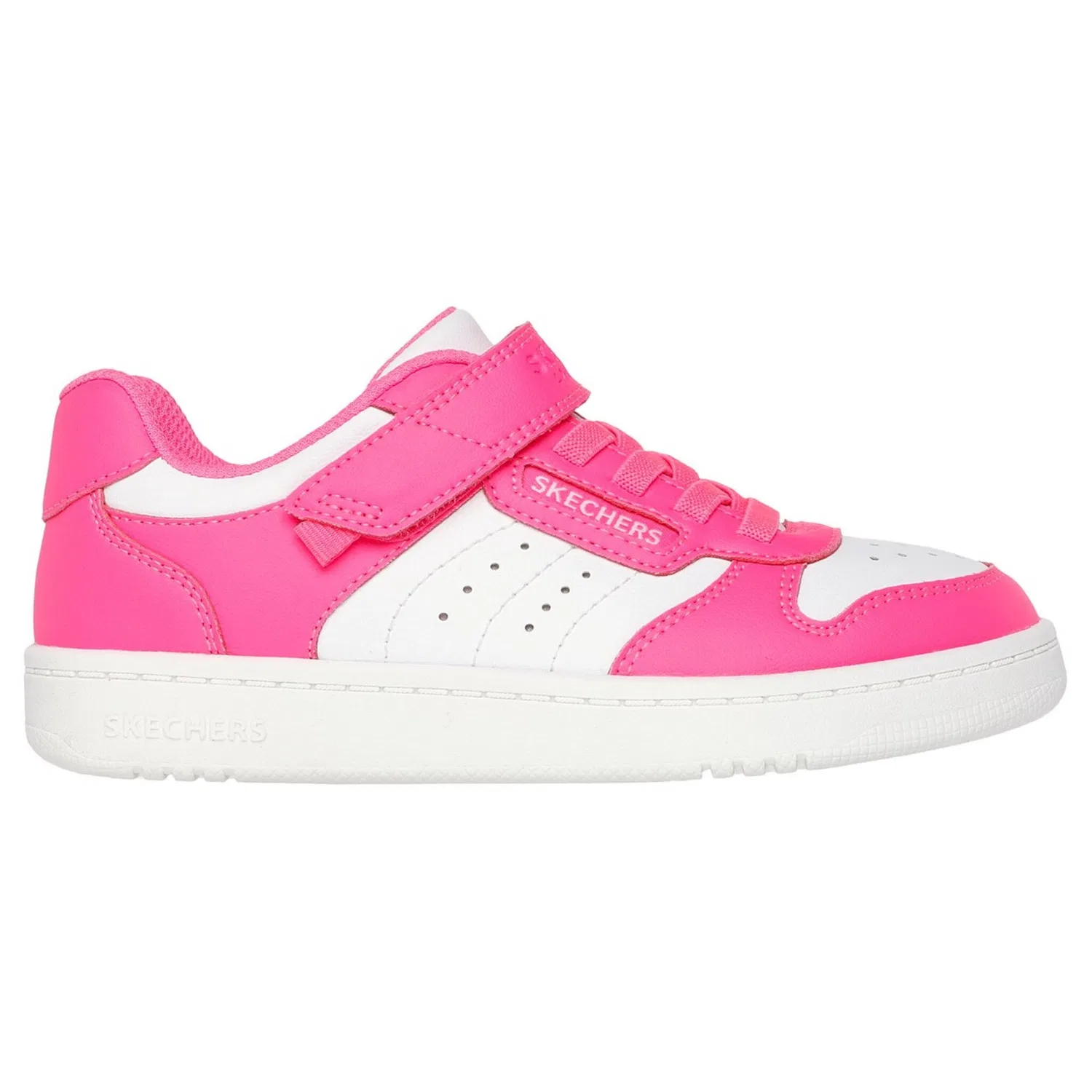 Детские ретро кроссовки Quick Street Skechers, Pink-White — фото 4
