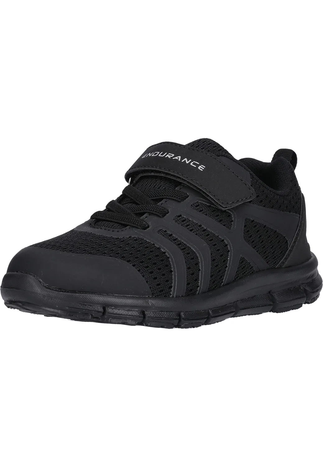 Детские кроссовки для мальчиков с классической шнуровкой Clenny ENDURANCE, Black Solid