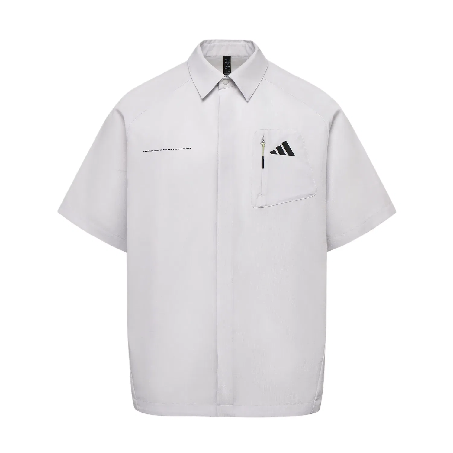 Мужская рубашка с отложным воротником Adidas, Light Gray