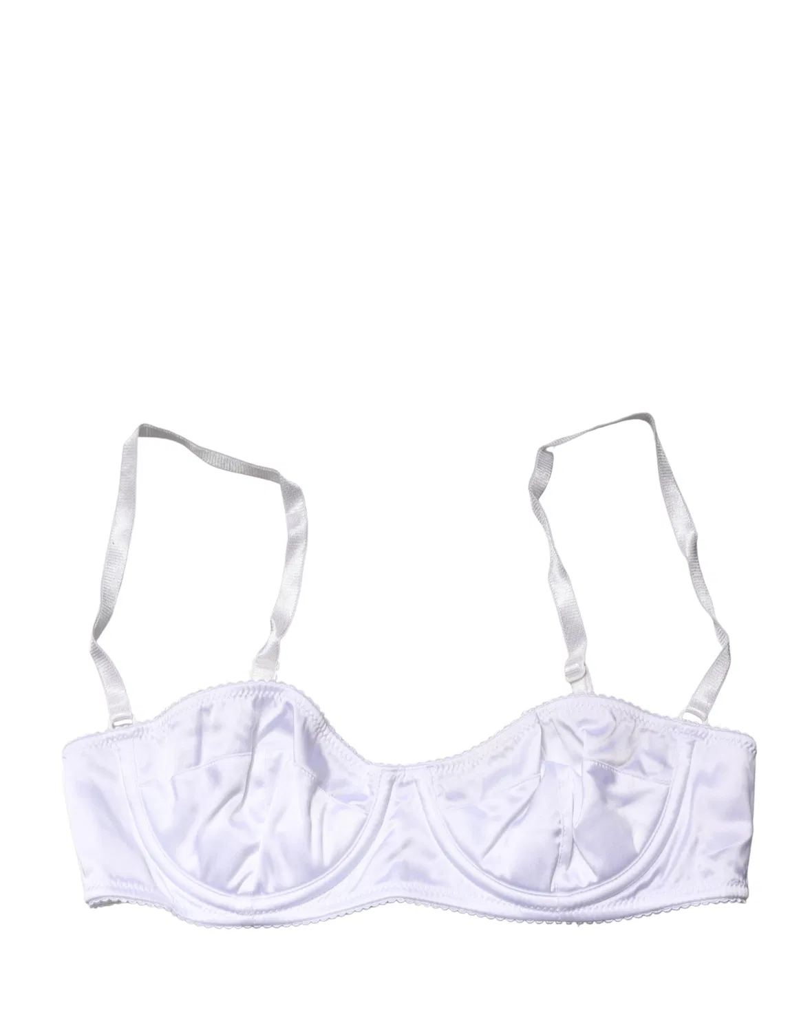 Женское бюстгальтер балконет с частичной подкладкой и косточками Semi-Pad Underwire Balconnet Bra Dolce & Gabbana, White — фото 2