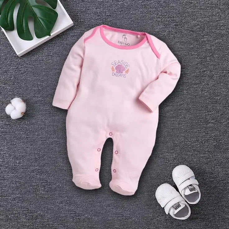 Боди-комбинезон хлопковый комплект из 2 боди-комбинезонов Baby Go, розовый — фото 4