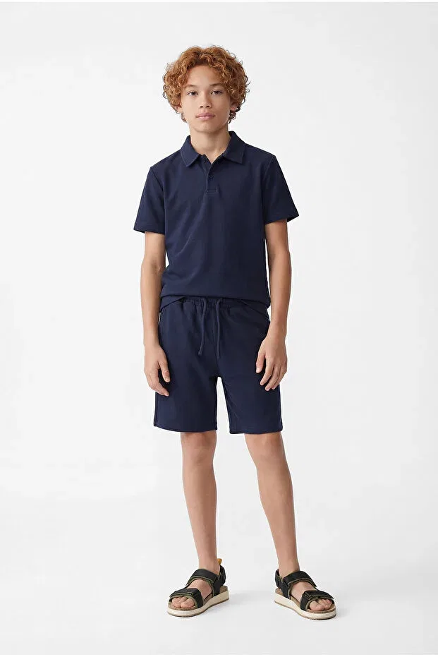 Детские шорты для мальчиков джинсовые Paulmark, Navy Blue — фото 3