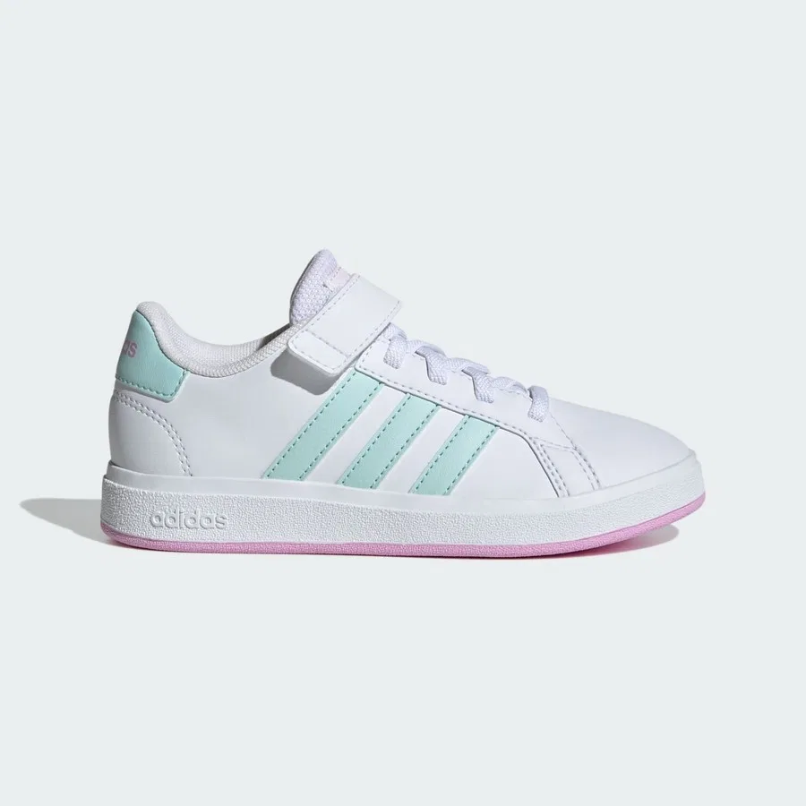 Детские спортивные кроссовки с закрытой пяткой Grand Court 2.0 adidas, Бело-синий