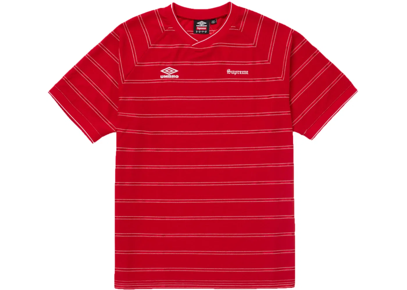 Мужская футболка с принтом Umbro Stripe Supreme, Красный