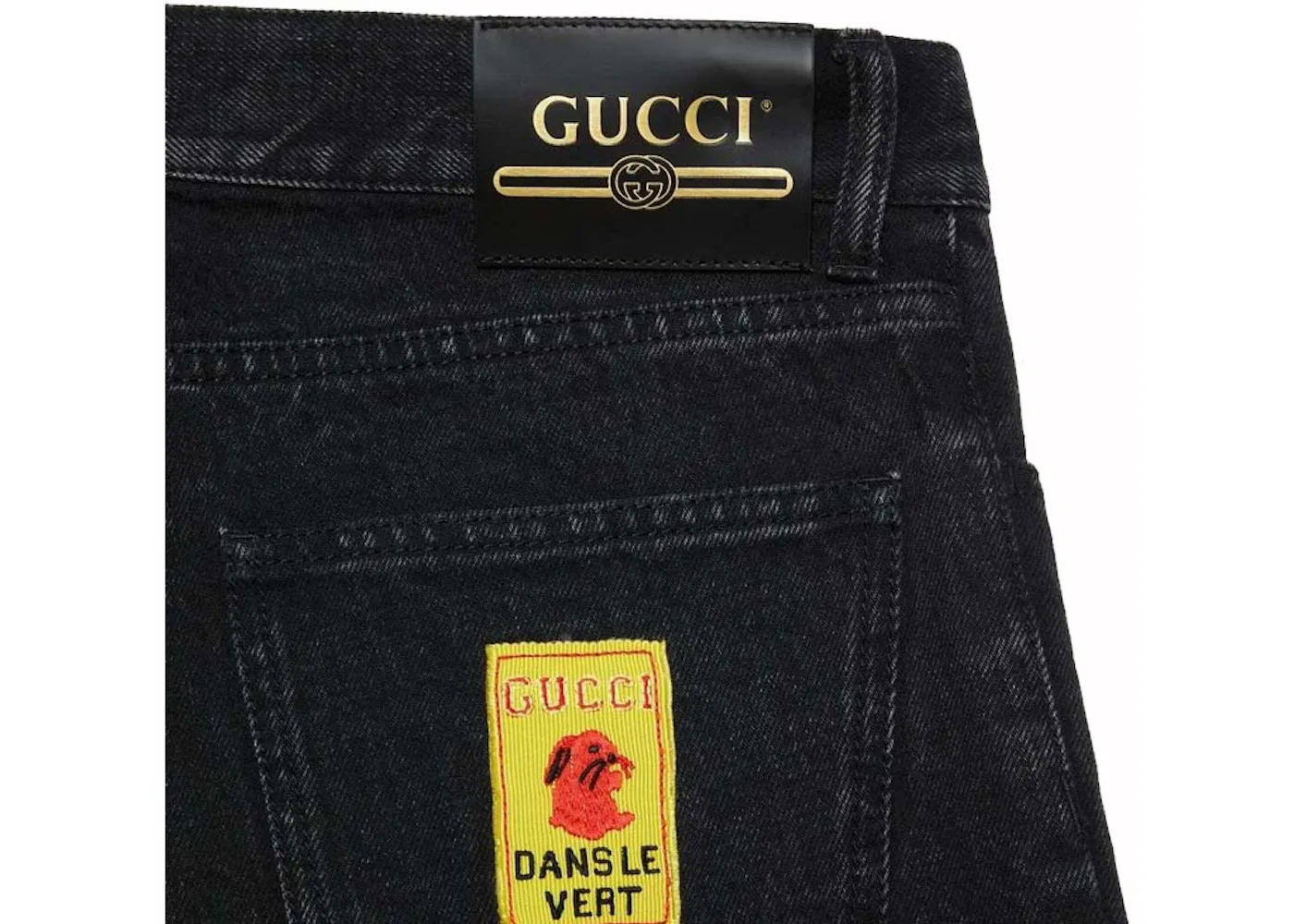 Мужские брюки джинсовые Gucci, Black — фото 2