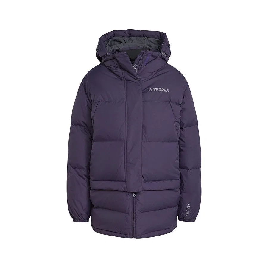 Женская куртка-пуховик с длинным рукавом Xpl W Goose Jkt adidas, Синий — фото 4