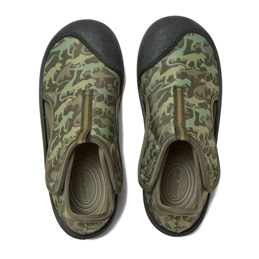 Детские водные туфли с принтом Adventurer Lands' End, Olive Dino Camo — фото 3