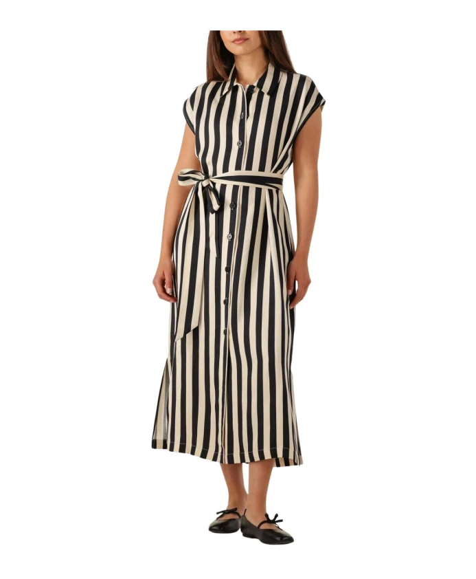 

Элегантное черное платье миди небесно-голубого цвета Suncoo, бежевый