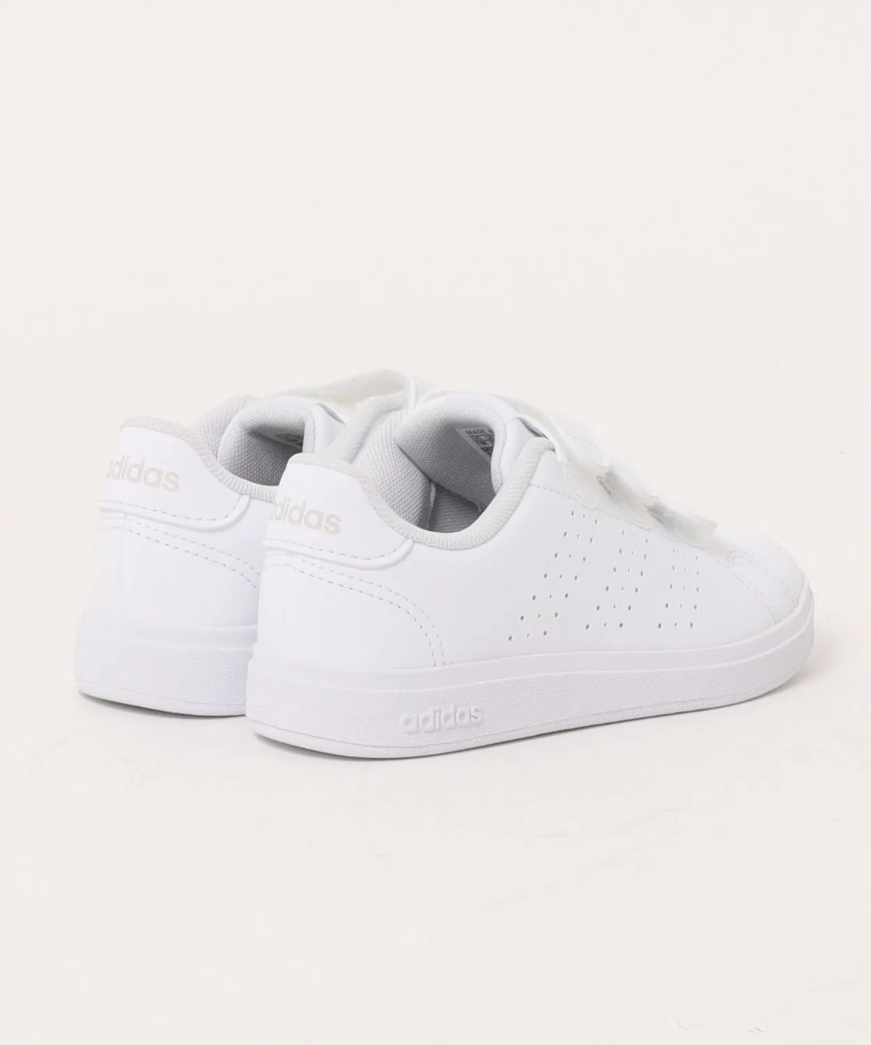 Детские кроссовки с перфорацией ADVANCOURT Base 2.0 Adidas, White White — фото 2