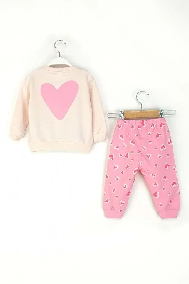Детский спортивный костюм с принтом Girl's Heart Ww Waka Waka Kids Store, Powder — фото 3