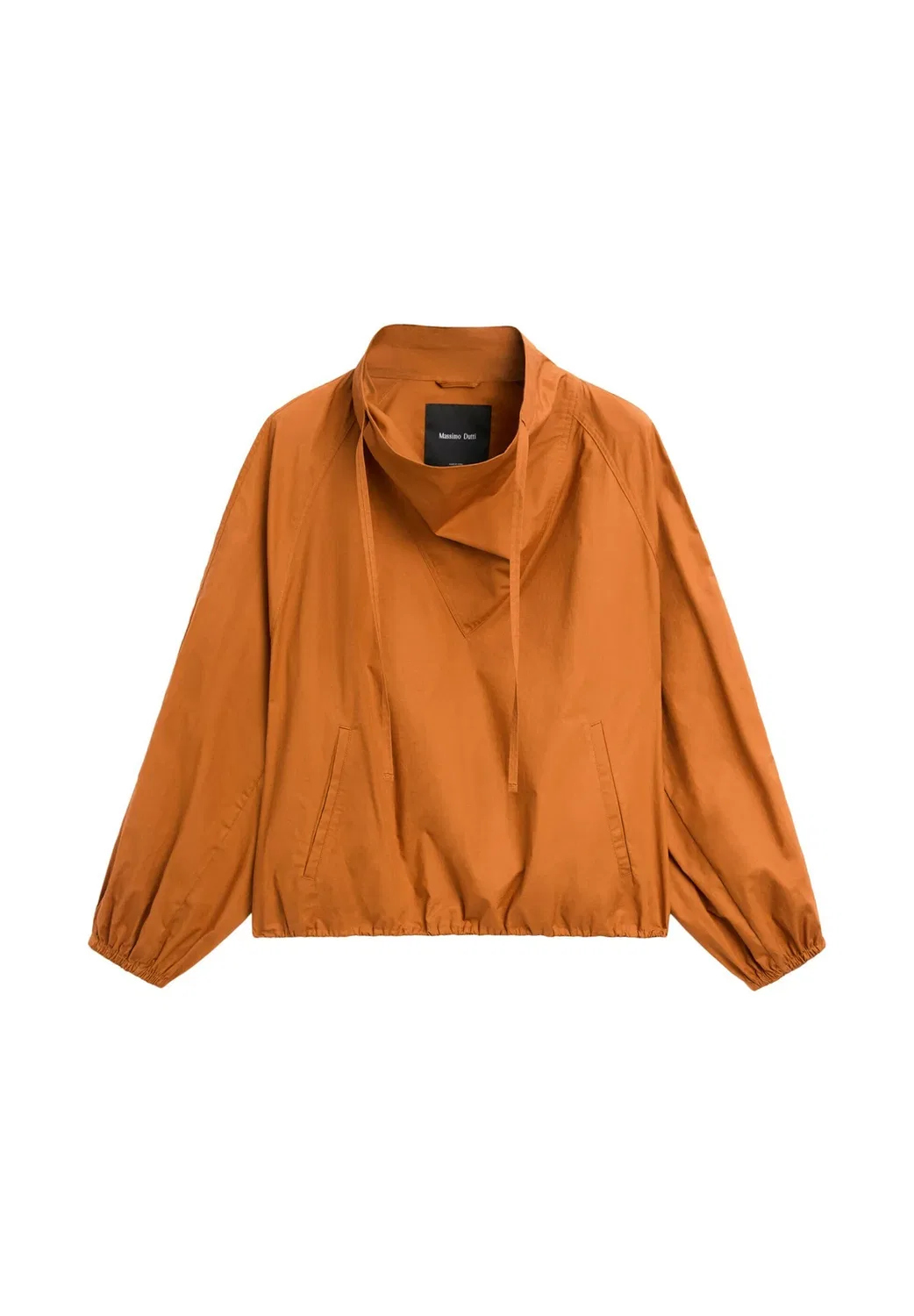 Свободная эластичная толстовка - толстовка Massimo Dutti, Orange — фото 4