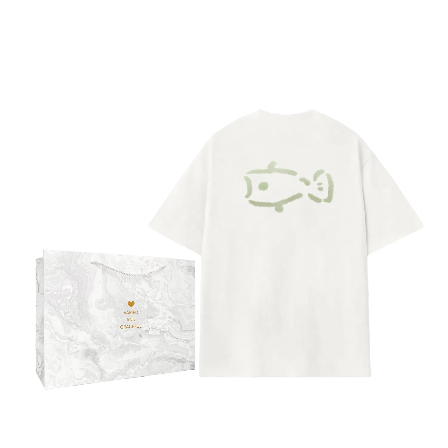 Футболка Crew Neck Thin, Adidas, Shopping Bag