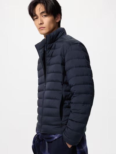 Сверхлегкий пуховик Uniqlo Nanodesign, темно-синий
