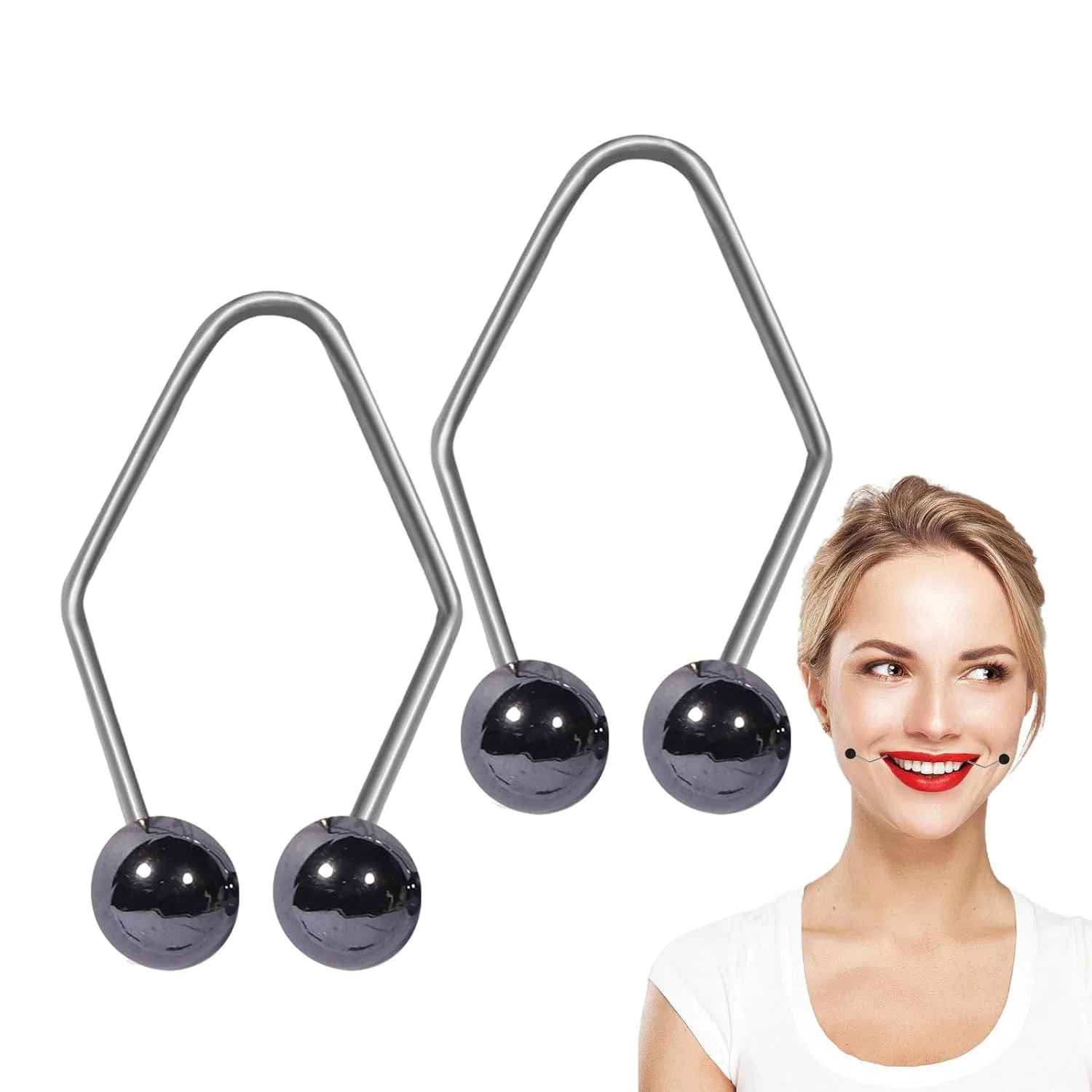 Тренажер для щек и улыбки, Generisch, Черный