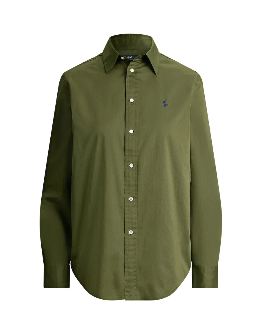 Блузка Polo Ralph Lauren оливкового цвета