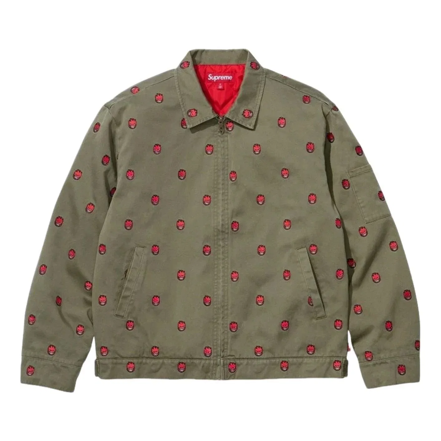 Мужская куртка с принтом Supreme x Spitfire SS26 Work Jacket, зеленый