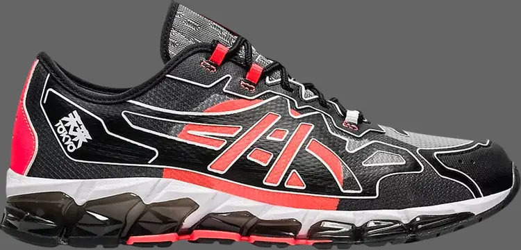 

Кроссовки gel quantum 360 6 'black sunrise red' Asics, черный