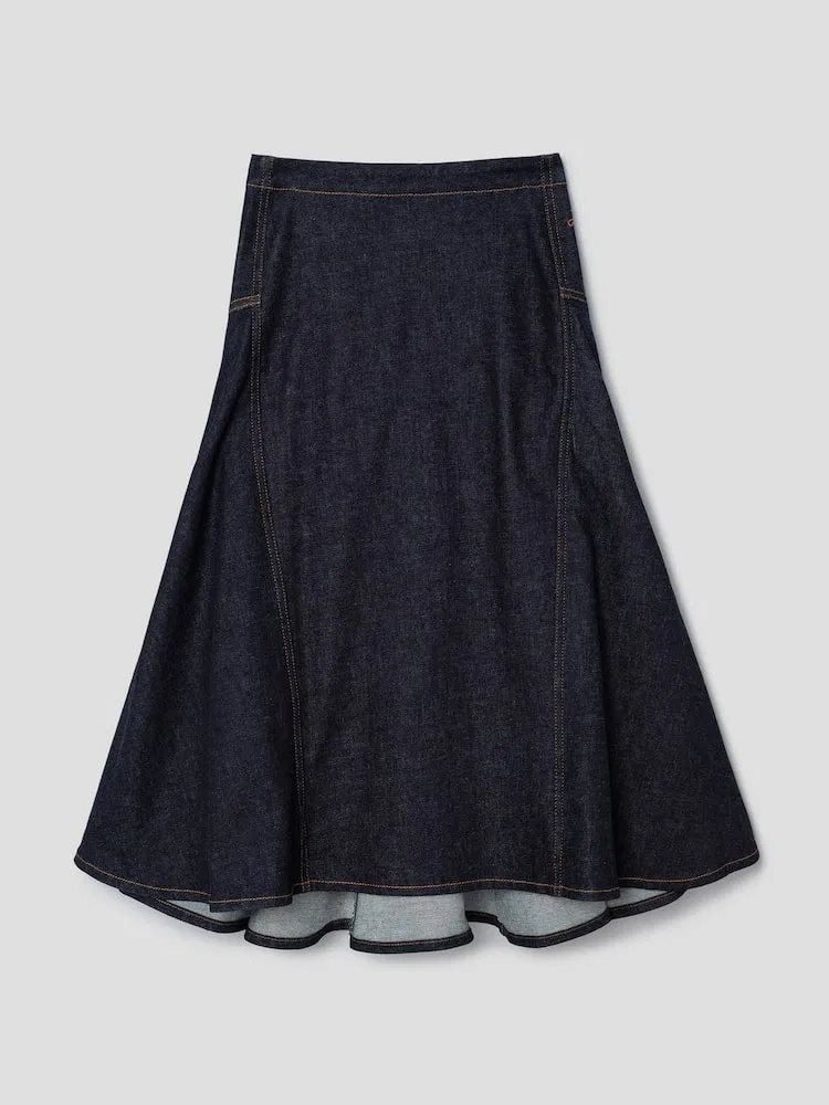 Юбка джинсовая, La Jupe De-Nimes Lavoir JACQUEMUS, Dark Navy