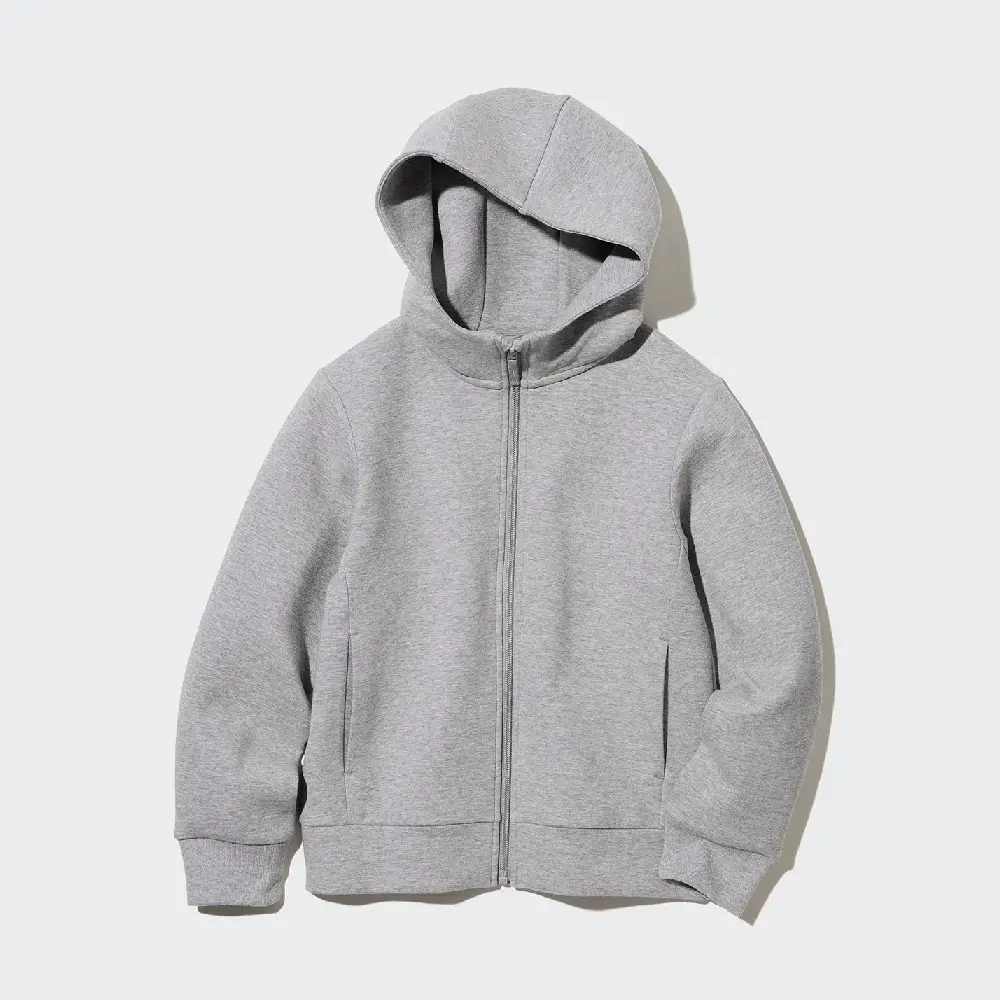 

Толстовка Uniqlo Kids Ultra Stretch Dry Sweat Zipped, серый