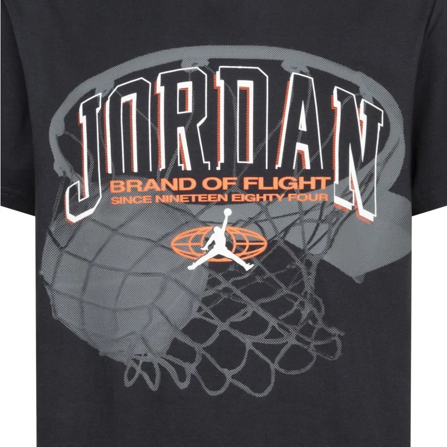 Детская футболка с принтом Jordan Jdb Hoop Up Ss Tee Nike, Duman — фото 3