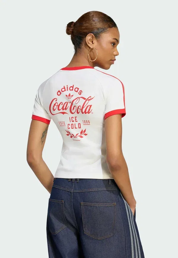 Футболка Adidas x Coca-cola с тремя полосками Adidas Originals, белый