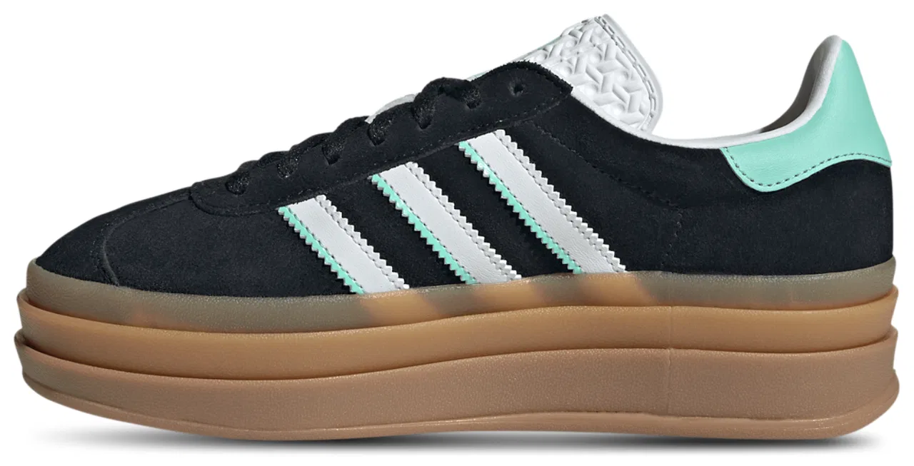 Кеды для мальчиков Gazelle Bold Adidas, цвет Ftwr White/Gum/Core Black — фото 2