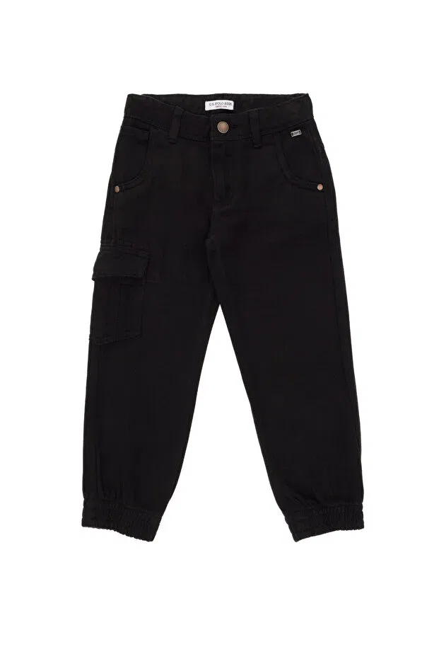 Детские брюки для мальчиков зауженные U.S. Polo Assn., Black — фото 4