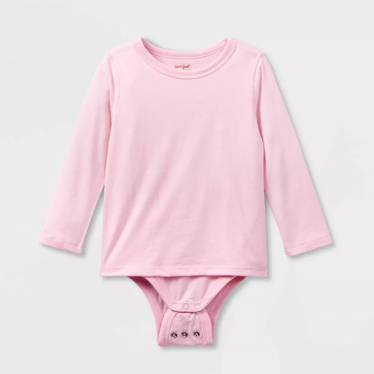 Детское адаптивное боди с длинным рукавом с абдоминальным доступом Cat & Jack, Light Pink