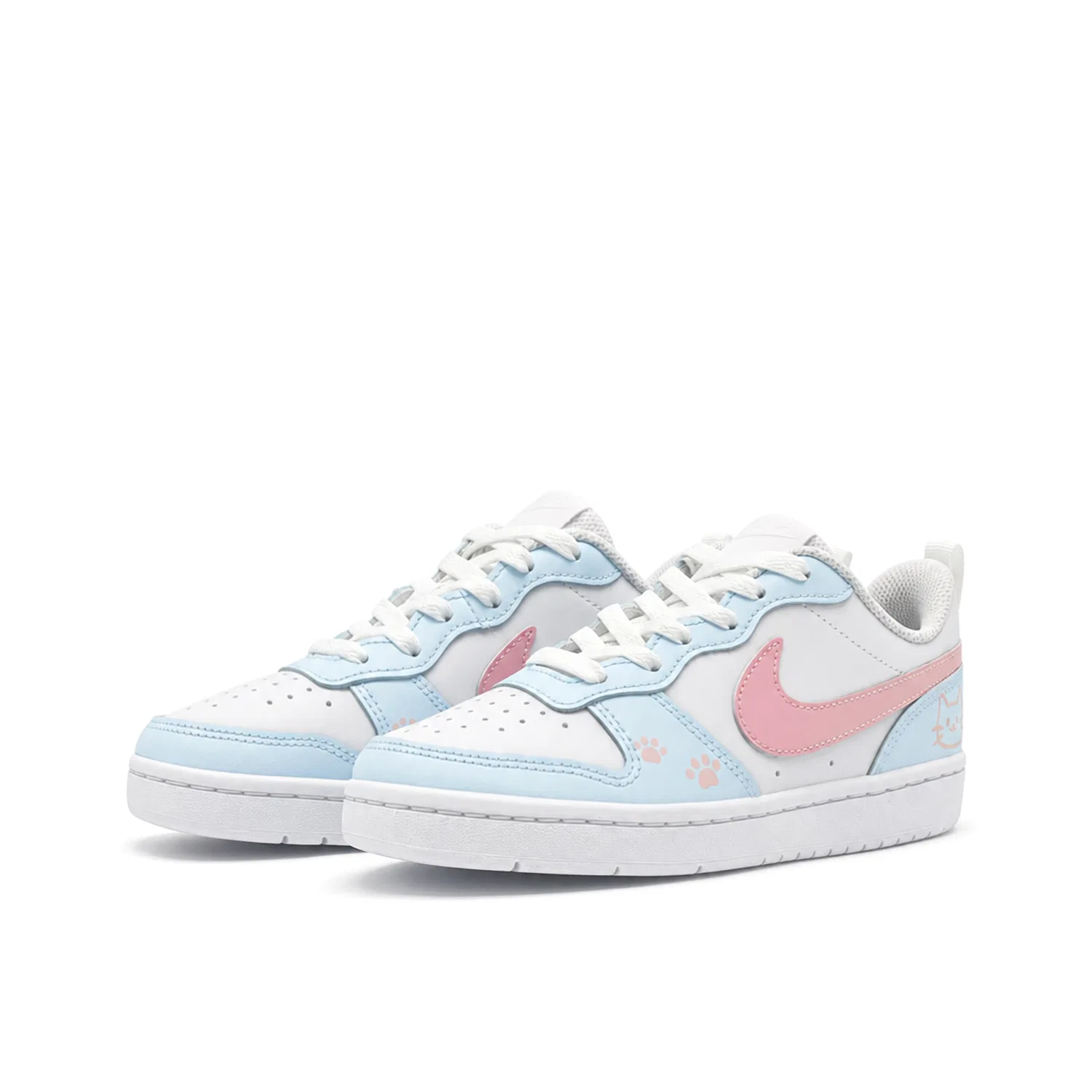 Кеды для скейтбординга Court Borough Kids, Nike, Sky Blue — фото 4