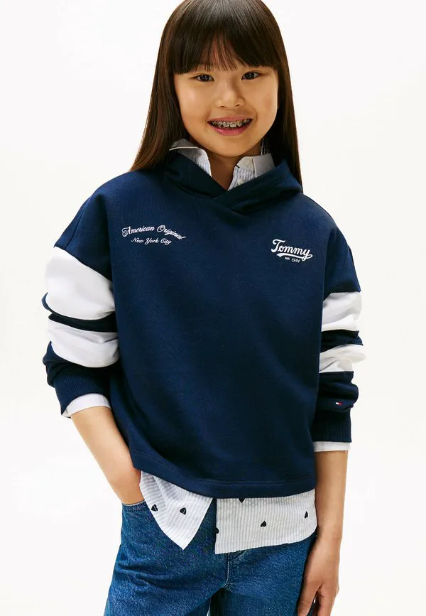 Худи с цветными блоками и логотипом на спине Tommy Hilfiger, Dark Blue — фото 2