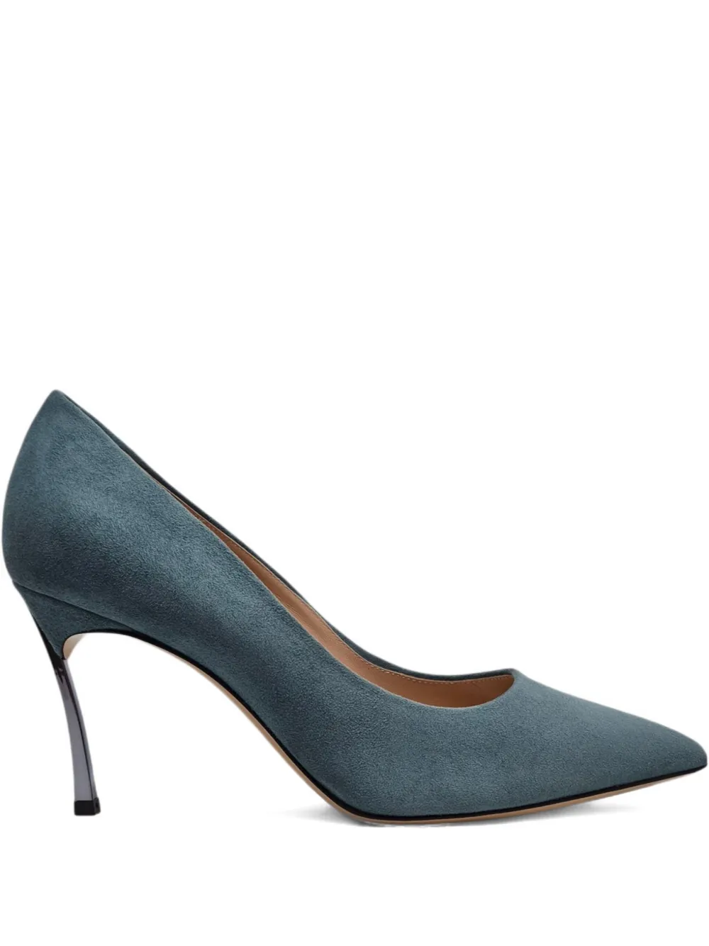 Туфли-лодочки Blade 80 Casadei, зеленый