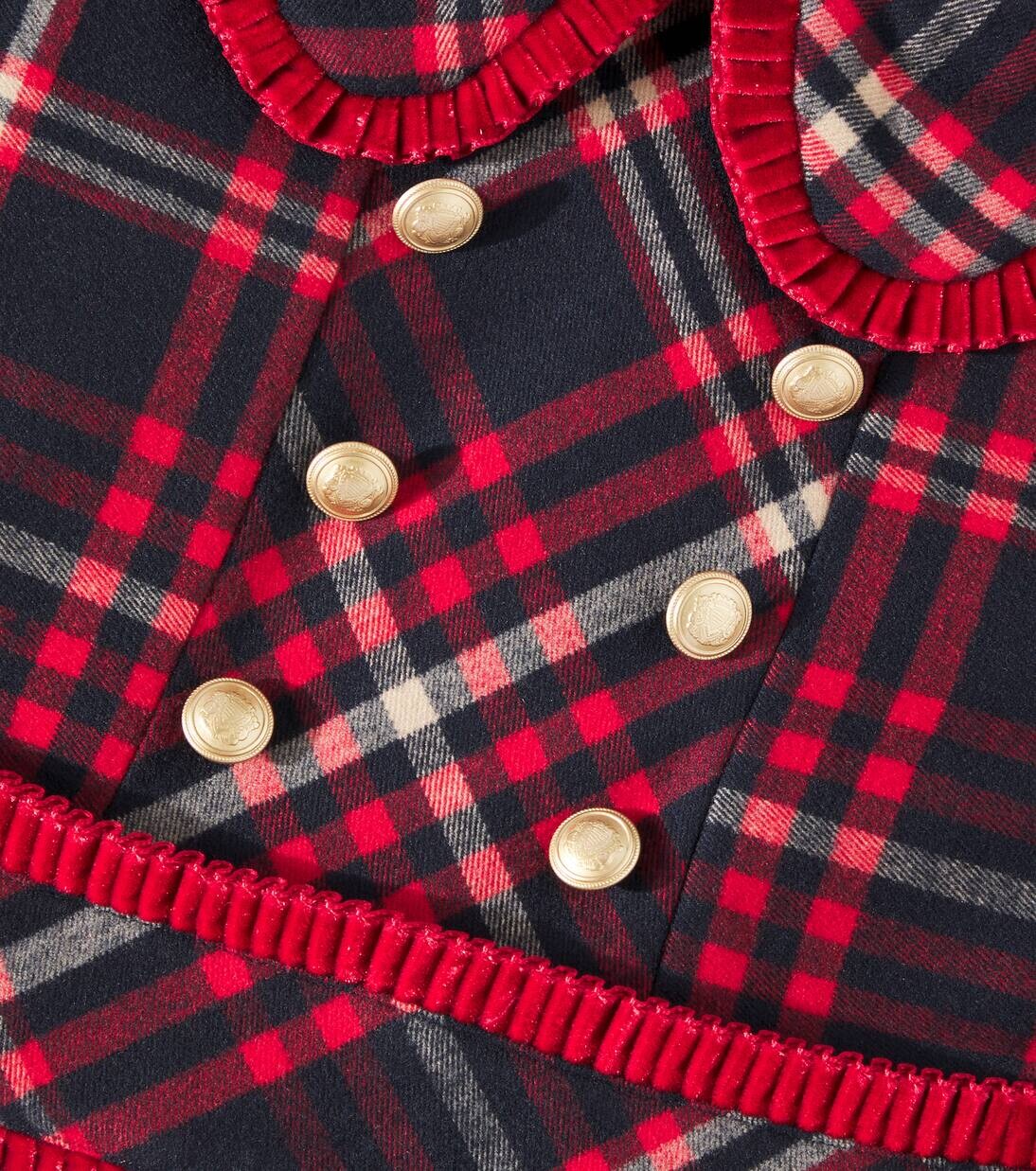 Платье в клетку тартан с оборками Patachou, цвет scottish tartan — фото 3