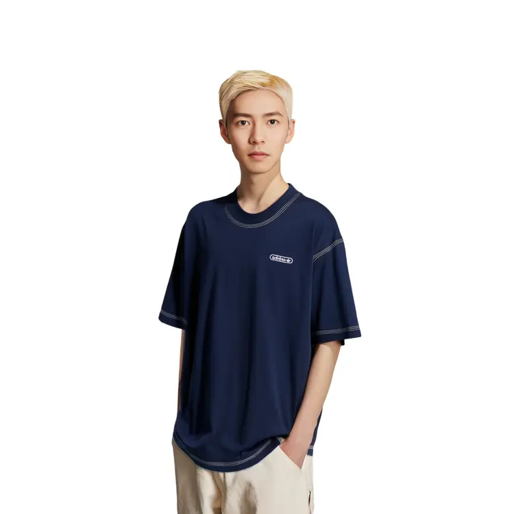 Футболка мужская Adidas Originals WW TEE студенческая, темно-синий — фото 4