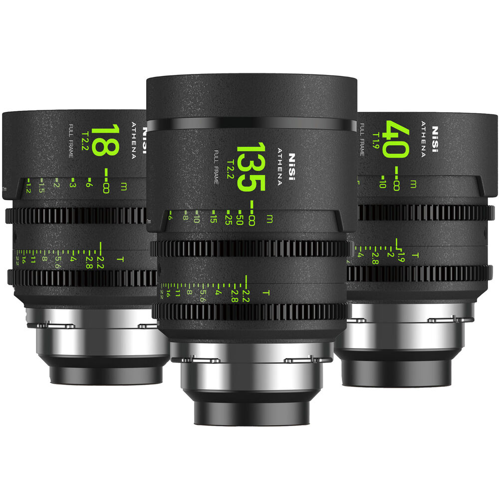 

Комплект из 3 полнокадровых объективов NiSi ATHENA PRIME T2.2/1.9 (ARRI PL)