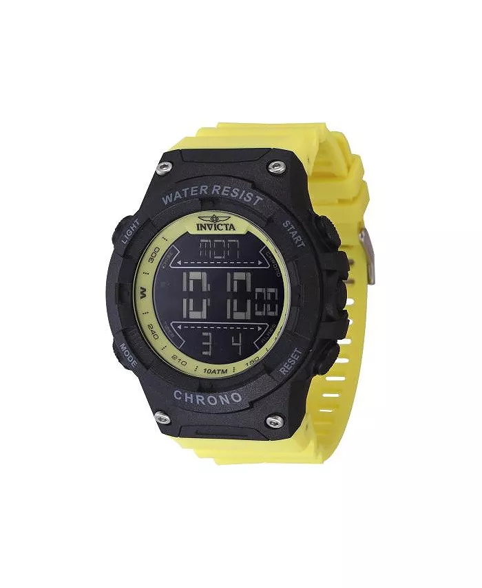 

Мужские часы Invicta Racing Digital GMT/Alarm 47527 с черным циферблатом, черный